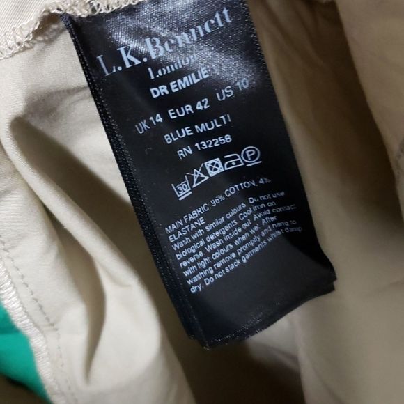 L.k Bennet Emelie Dress Size 10 - Picture 10 of 11